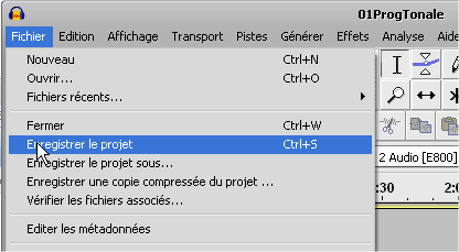 Audacity projet